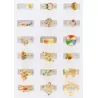 copy of Pack 18 bagues acier inoxydable - blanc