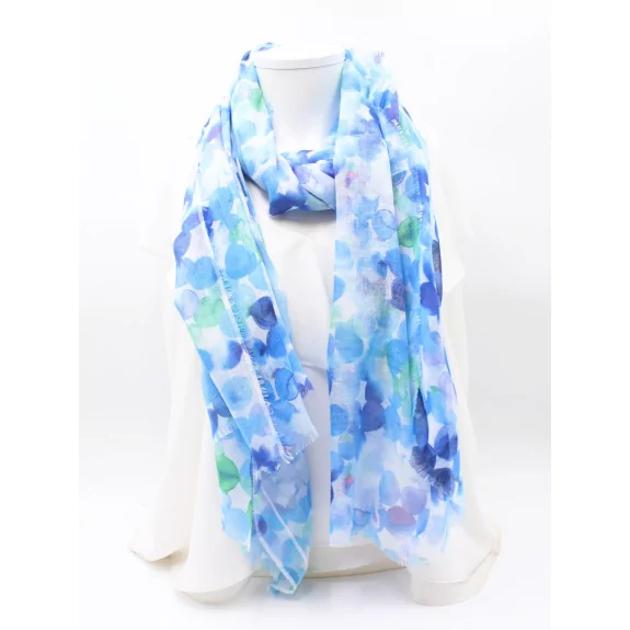 Écharpe Pour Femmes Avec Motif Feuilles De Palmiers Et Franges, Foulard