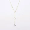 Collier acier inoxydable avec trèfle émaillé