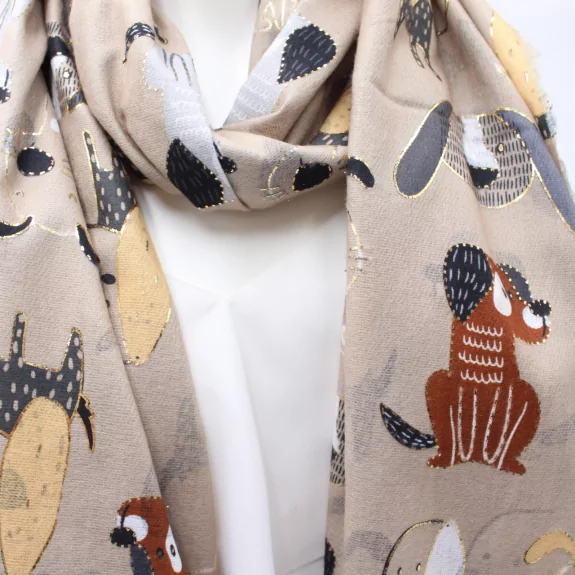 Echarpe tendance avec motif fantaisie