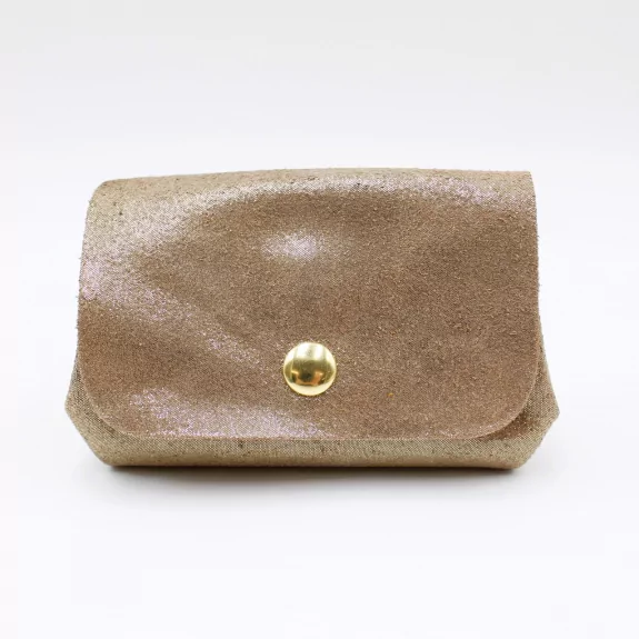 Petit porte-monnaie en cuir irisé