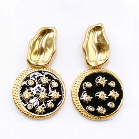 Boucles d'oreilles pendantes étoile du sud