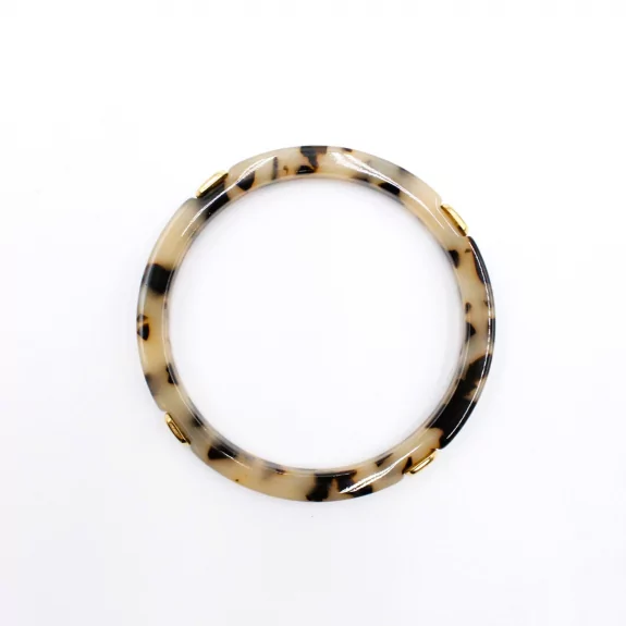 Jonc avec motif léopard et...