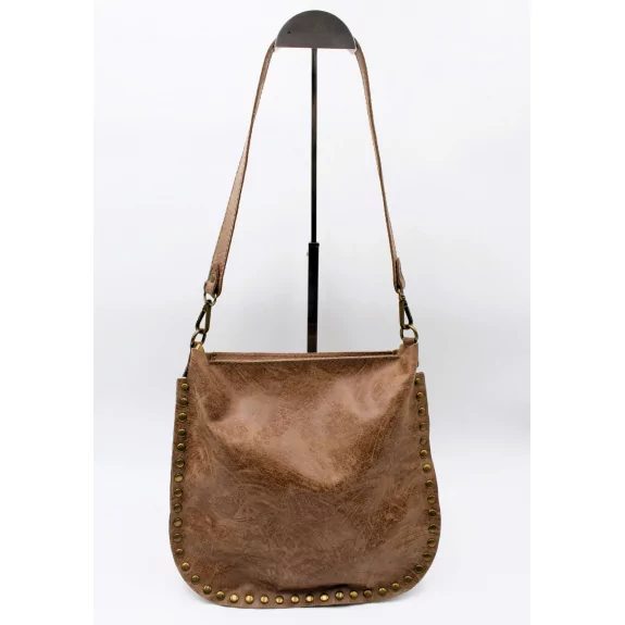 Sac façon besace en cuir,...