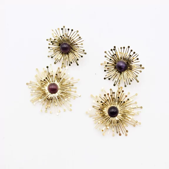 Boucle d'oreille acier -...