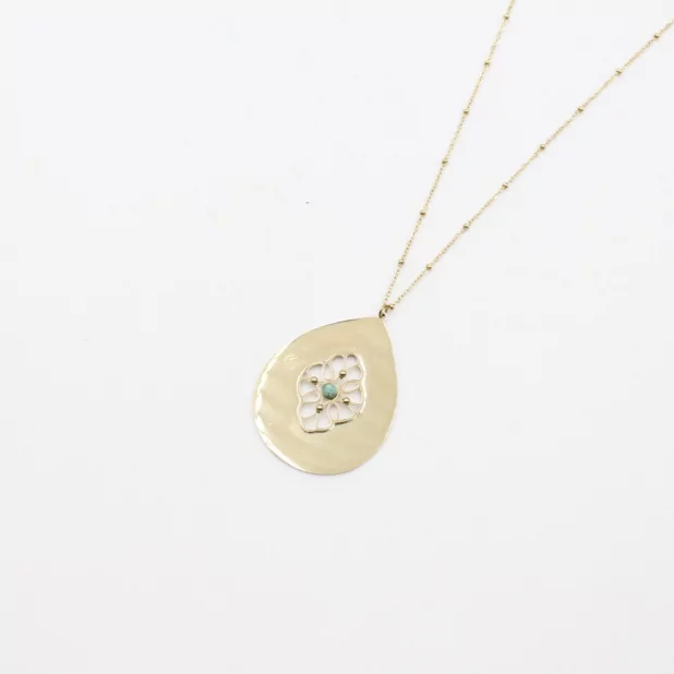 Sautoir acier avec pendentif mauresque