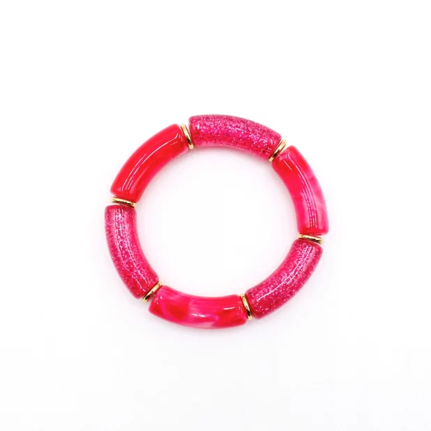Bracelet résine paillettes