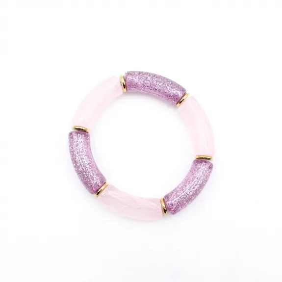 Bracelet résine paillettes