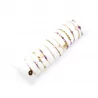 Pack de 12 bracelets perles et acier - parme