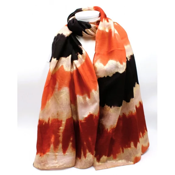 Echarpe motif dégradé avec...