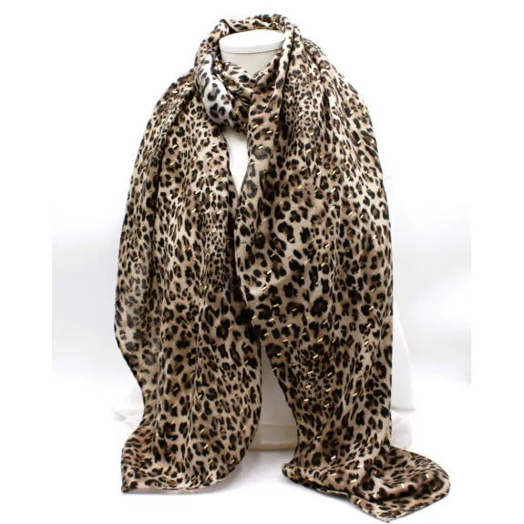 Echarpe motif léopard lurex...