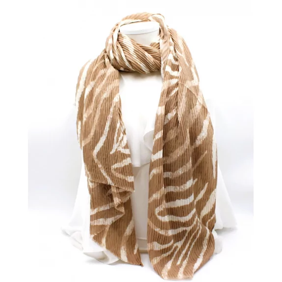 Echarpe gaufrée motif zèbre