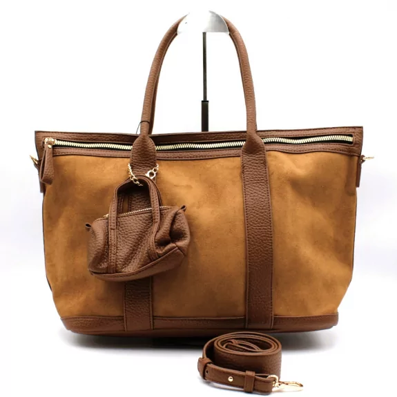 Sac à main bimatière avec...