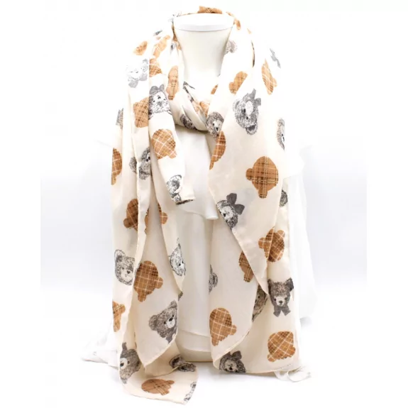 Echarpe motif nounours