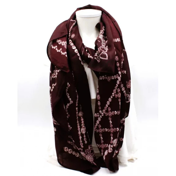 Echarpe tendance motif luxe