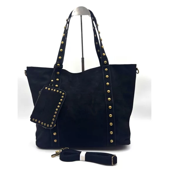 Sac cabas clouté avec porte...