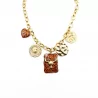 Collier en acier avec pampille motif taureau