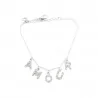 Bracelet acier message amour strass
