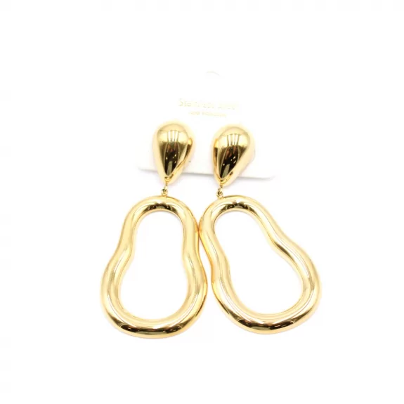 Boucle d'oreille acier -...