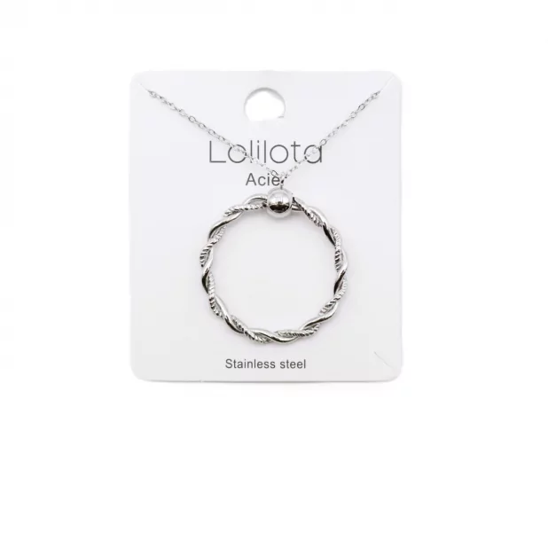 Collier acier - rond torsadé