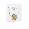 Collier acier - bouquet