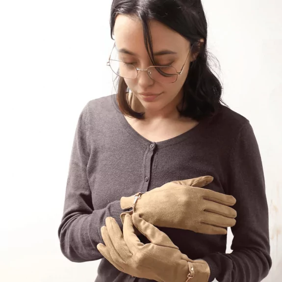 gant suédine avec étrier