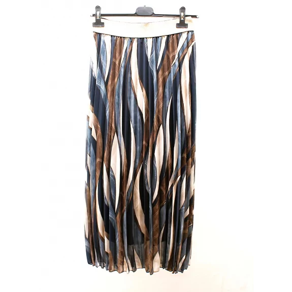 Jupe longue ceinture dorée