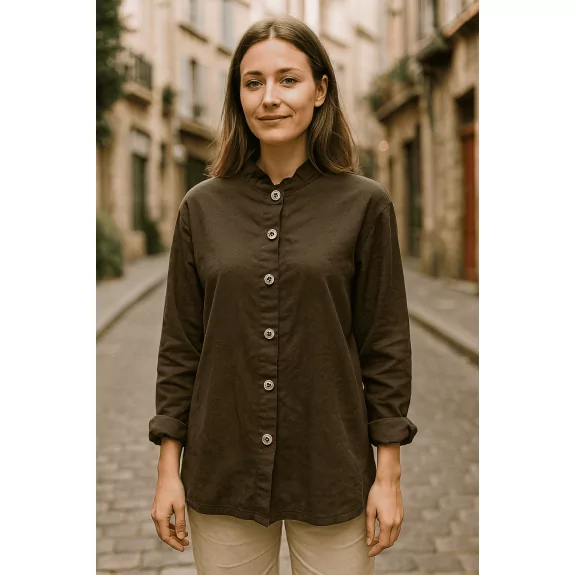 Chemise en coton avec col...