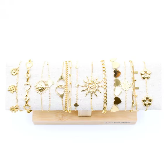 Pack de 12 bracelets acier...