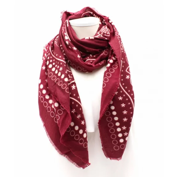 Echarpe carrée avec imprimé...