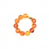 Bracelet boule résine et boule dorée
