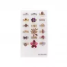 Pack 18 bagues acier inoxydable - VIOLET