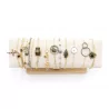 Pack de 12 bracelets acier inoxydable - GRIS