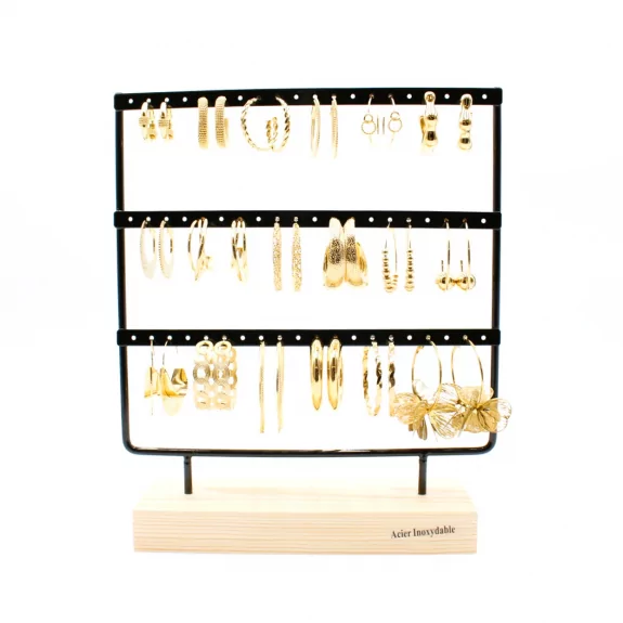 Pack 18 créoles acier...