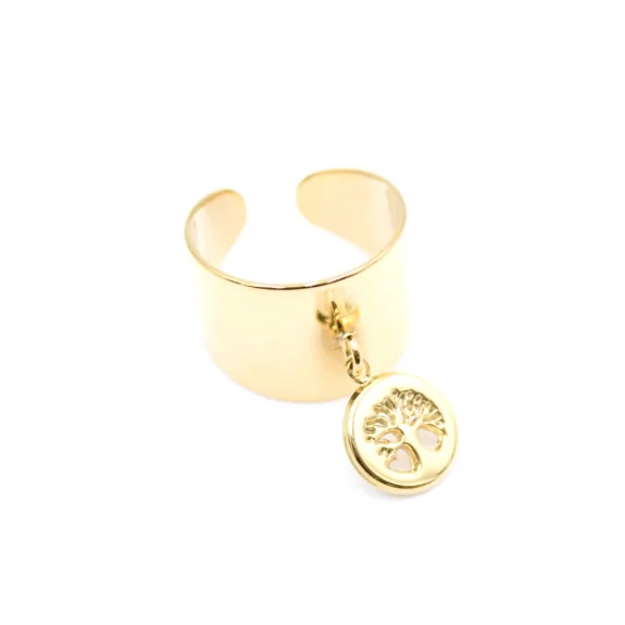 Bague acier pendentif arbre...
