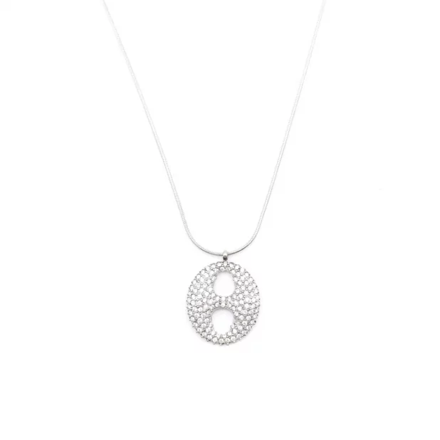 Collier pendentif luxe strass