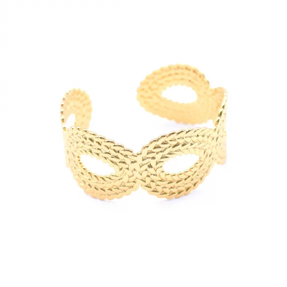 Manchette dorée acier...