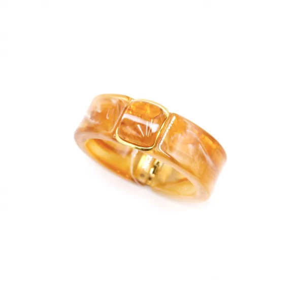 Bracelet jonc résine avec cabochon