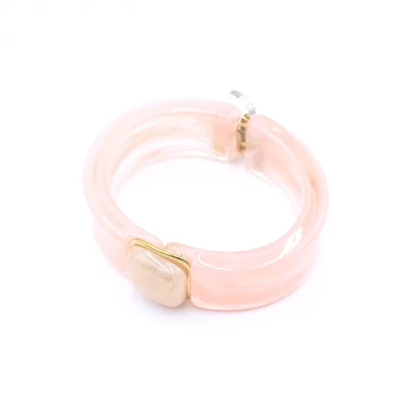 Bracelet jonc résine avec cabochon