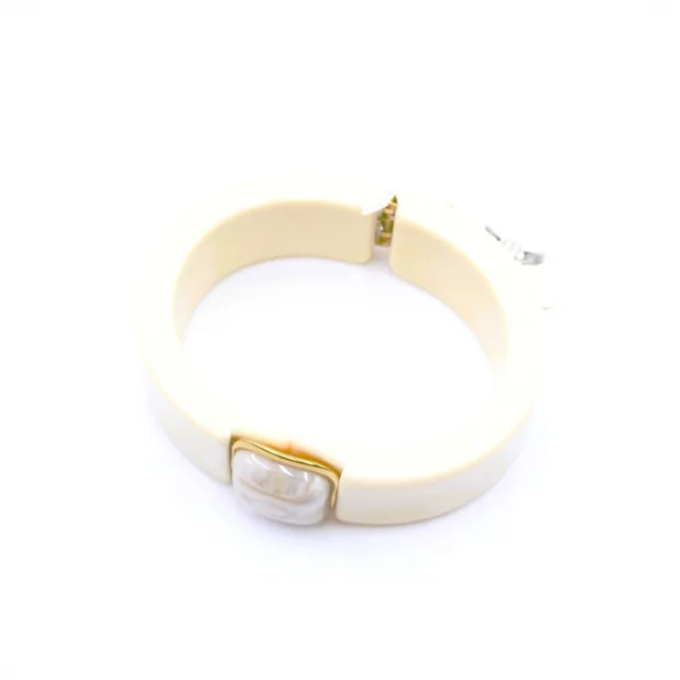 Bracelet jonc résine avec cabochon