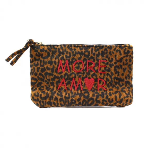 Pochette léopard message -...