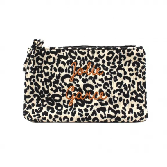 Pochette léopard message -...