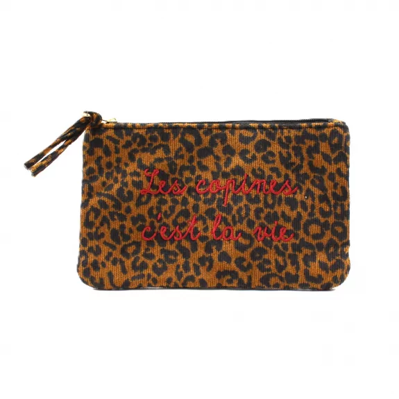 Pochette léopard message -...