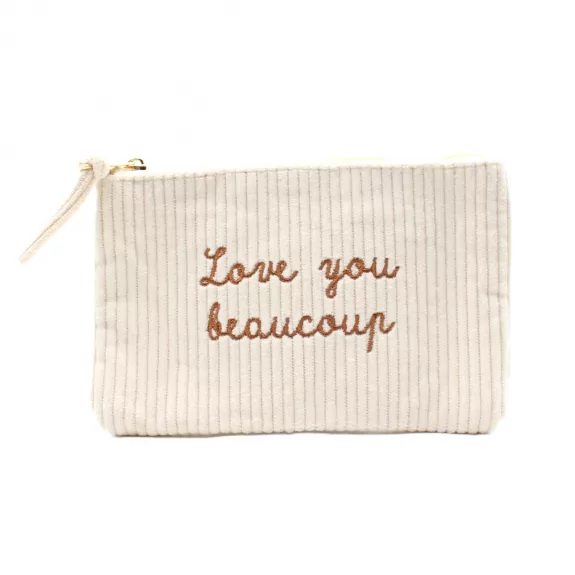 Pochette côtelée message -...