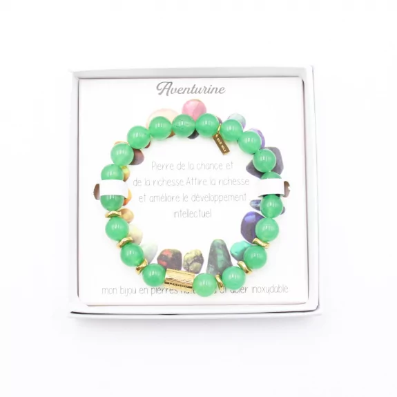 Coffret bracelet en pierre...
