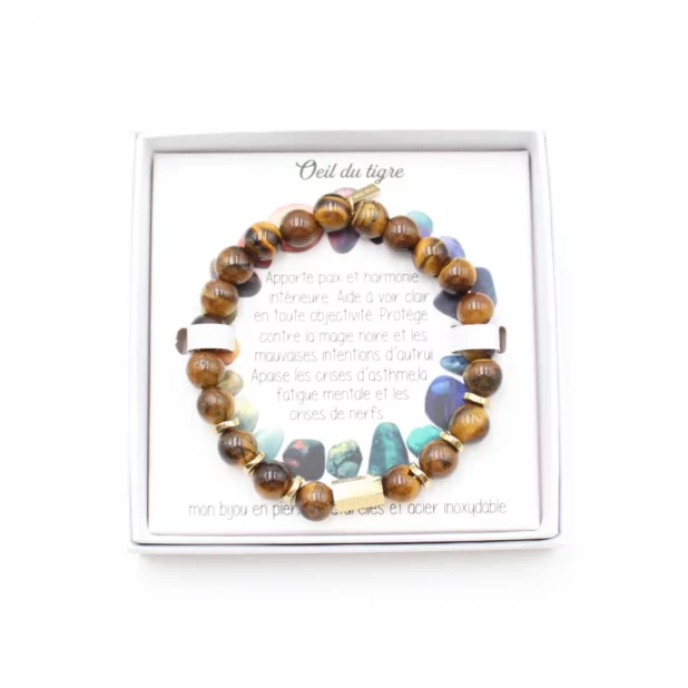 bracelet pierre naturelle oeil de tigre bracelet pierre naturelle oeil de tigre