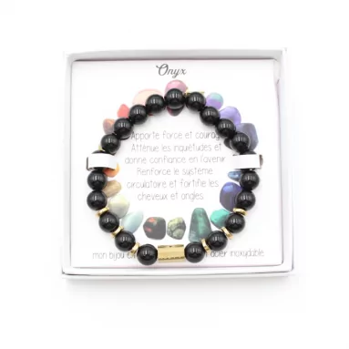 Bracelet pierre naturelle onyx