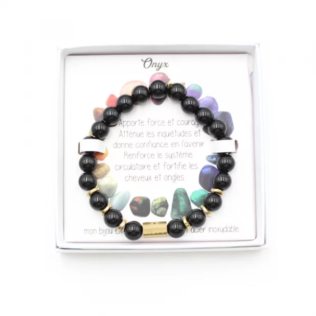Bracelet pierre naturelle onyx