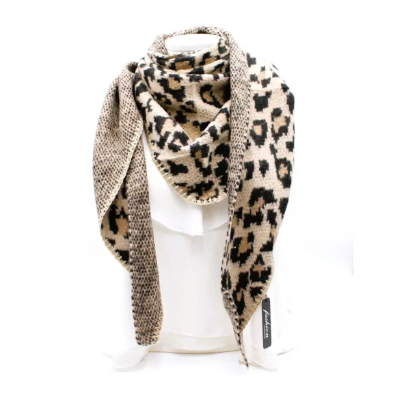 Echarpe léopard triangle