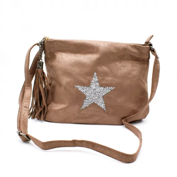 Sac besace avec étoile strass